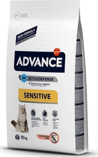 Advance Cat Sensitive Somonlu Hassas Kedi Maması 10 Kg