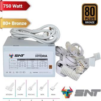 Snt Hydra-W 750W 80+ Bronze Beyaz Kasa Power Supply