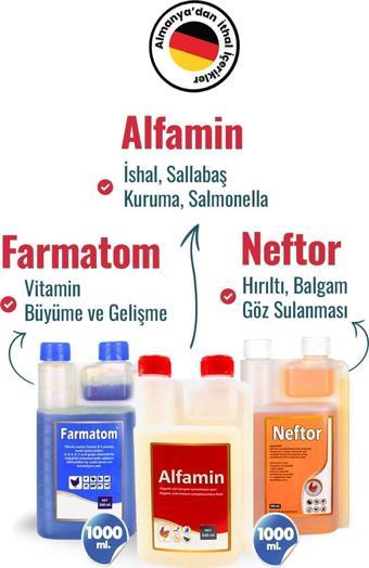 Munich Vet 3'Lü 1 Litre Set Farmatom 1 Litre Alfamin 1 Litre - Neftor 1 Liftre