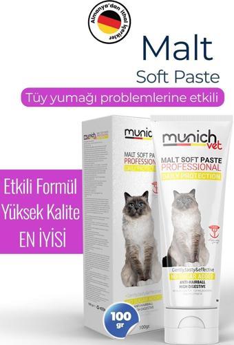 Munich Vet Malt Pasta 100 Gr. - Kediler Için Tüy Yumağını Önleyici Macun - Memnuniyet Garantili