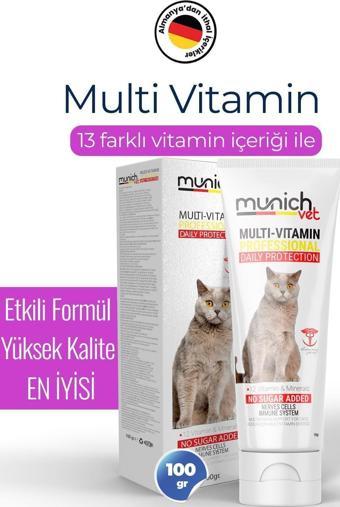 Munich Vet Multi Vitamin Kedi Macunu 100 Gr. Multi Paste(Memnuniyet Garantili)