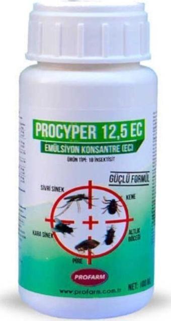 Profarm Procyper 12,5 Ec Bit Pire Kene Kedi Köpek Kuş Için 100 Ml