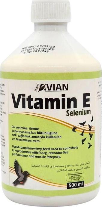 Royal İlaç Royal Ilaç Vitamin E Selenyum 500 Ml. Yumurta Verim Arttırıcı Ve Kızgınlık