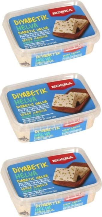 Koska Diyabetik Fıstıklı Helva 350Gr 3Lü