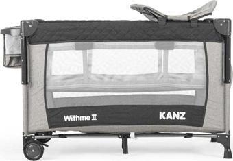 Kanz Withme Iı Ara Katlı Anne Yanı Park Yatak 70X110 Siyah