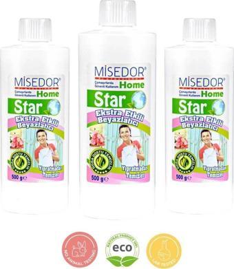 Misedor 3 Lü Set Star Ekstra Etkili Çamaşır Beyazlatıcı 500 Gr