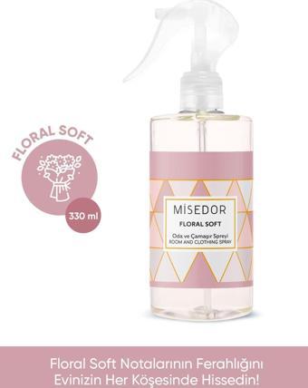 Misedor Floral Soft Pudra Oda Kokusu Ve Çamaşır Parfümü 330 Ml