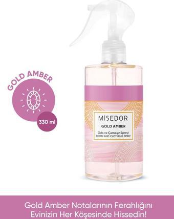 Misedor Gold Amber Oda Kokusu Ve Çamaşır Parfümü 330 Ml