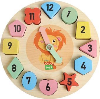 baby toys Montessori Ahşap Puzzle Saat