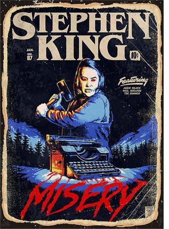 Bedeko Stephen King Misery Sadist Art Mdf Poster