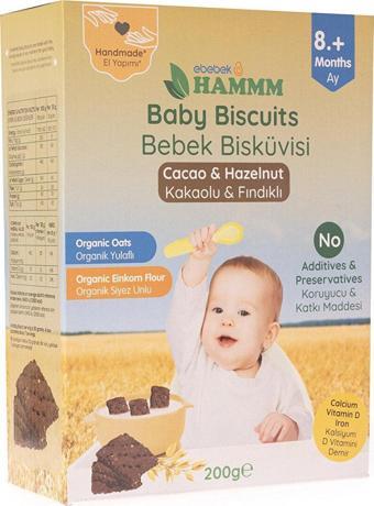 HAMMM Kakaolu Yulaflı Bebek Bisküvisi 200 gr