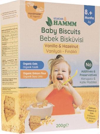 HAMMM Vanilyalı Yulaflı Bebek Bisküvisi 200 gr