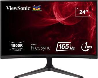 ViewSonic 23.8" VX2418C FULLHD 1MS 165HZ 2XHDMI DP FREESYNC PREMIUM CURVE GAMING MONITOR