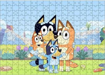 Bedeko Ahşap Mdf Puzzle Yapboz Bluey 255 Parça 35*50 Cm