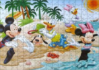 Bedeko Ahşap Mdf Puzzle Yapboz Disney Plaj Macerası 255 Parça 35*50 Cm