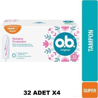 O.B. Original Super Tampon 32'Li Paket 4 Adet