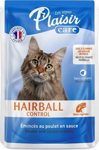 Plaisir Care 85Gr Pouch Hairball Control - Tüy yumağı Kontrol 1Adet Yaş Kedi Maması