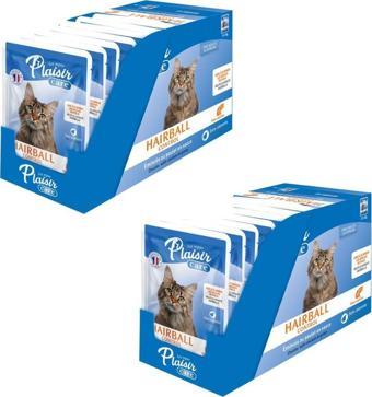 Plaisir Care 85Gr Pouch Hairball Control - Tüy yumağı Kontrol 24Adet Yaş Kedi Maması