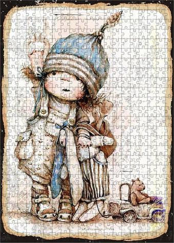 Tablomega Ahşap Mdf Puzzle Yapboz Kış Çocuğu 500 Parça 50*70 Cm