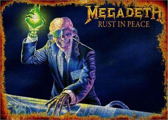 Bedeko Ahşap Mdf Puzzle Yapboz Megadeth Rust İn Peace 500 Parça 50*70 Cm