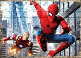 Bedeko Ahşap Mdf Puzzle Yapboz Örümcek Adam Marvel Karekter 120 Parça 25*35 Cm