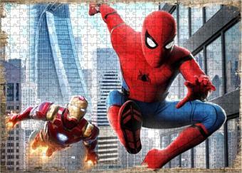 Tablomega Ahşap Mdf Puzzle Yapboz Örümcek Adam Marvel Karekter 500 Parça 50*70 Cm