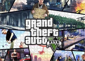 Tablomega Ahşap Mdf Puzzle Yapboz Ps3 Gta 5 500 Parça 50*70 Cm