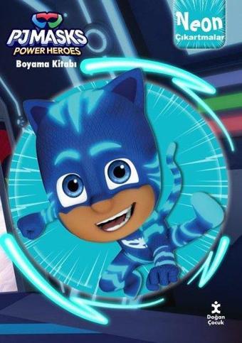 Pjmasks Neon Çıkartmalı Boyama Kitabı - Kolektif  - Doğan Çocuk