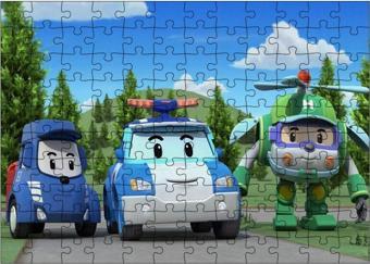 Bedeko Ahşap Mdf Puzzle Yapboz Robocar 120 Parça 25*35 Cm