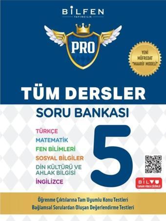 5. Sınıf Pro Tüm Dersler Soru Bankası 2024 Maarif Modeli Müfredat - Bilfen Yayınları