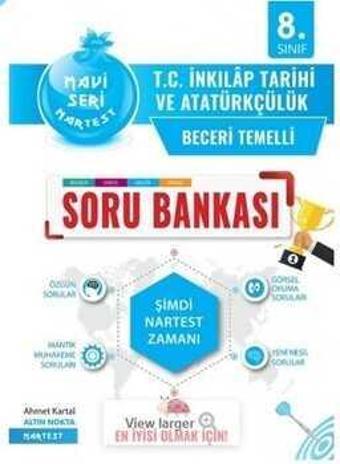 Nartest Yayınları 8. Sınıf T.C. İnkılap Tarihi ve Atatürkçülük Mavi Soru Bankası - Otopsi Yayınevi