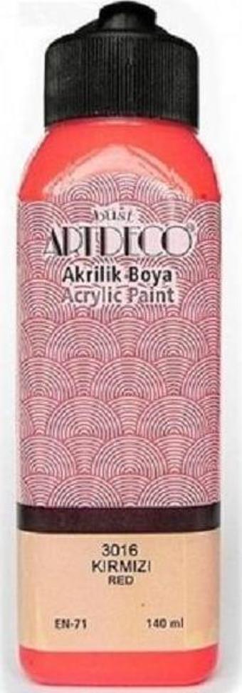 Artdeco Akrilik Boya 140 ML Kırmızı Y-070R-3016