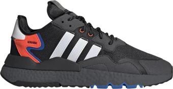 Adidas Nite Jogger Renkli Siyah Sneaker Ayakkabı