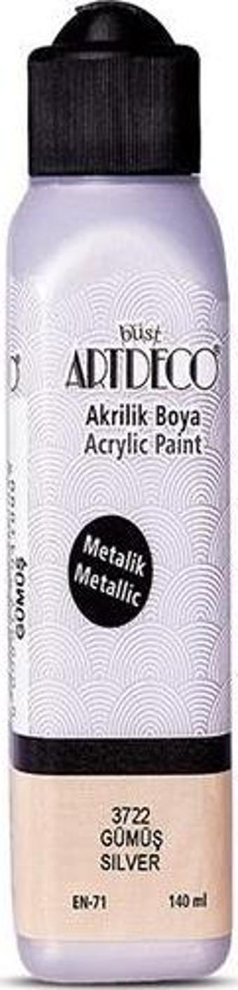 Artdeco Akrilik Boya 140 ML Metalik Gümüş 071R-3722