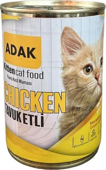 Adak Tavuk Etli Yavru Kedi Maması Konservesi 48 x 415 G