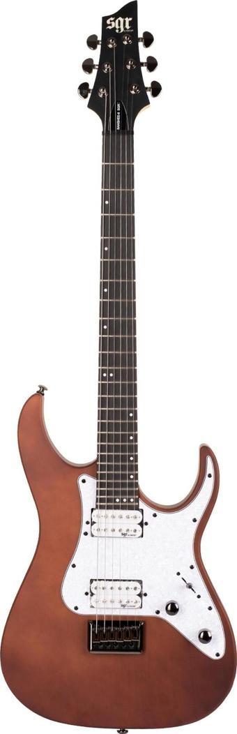 Schecter BANSHEE-6 SGR Elektro Gitar (Walnut Satin Beyaz Pickguard)