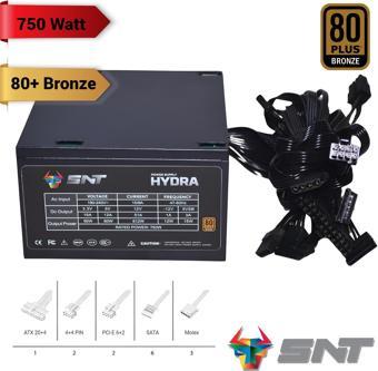 Snt Hydra-B 750W 80+ Bronze Siyah Kasa Power Supply