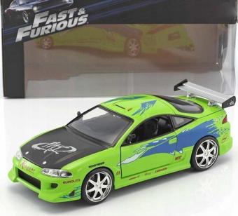 Jada Toys 1/24 Ölçek Fast and Furious Brian's Mitsubishi Eclipse Model Araba