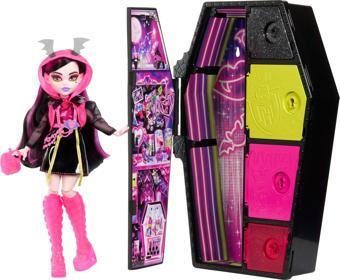 Orjinal Monster High Bebekleri Gizemli Arkadaşlar Neon Seri 3 Bebekleri Draculaura