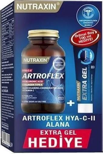 Nutraxin Artroflex Hya-C-II 90 Tablet + Extra Gel 100 ml Hediyeli