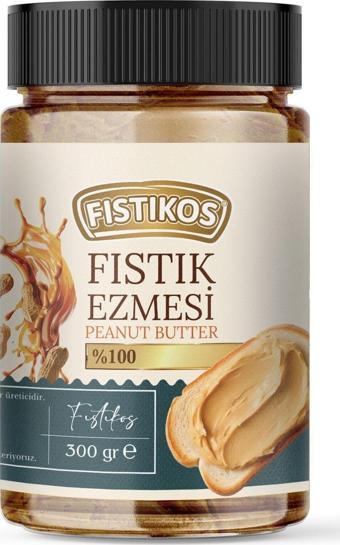 FISTIKOS %100 Şekersiz Yer Fıstığı Ezmesi 300 G