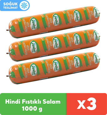 Pınar Hindi Fıstıklı Salam 1000 g x 3 Adet