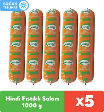 Pınar Hindi Fıstıklı Salam 1000 g x 5 Adet