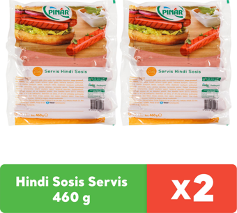 Pınar Hindi Sosis Servis 460 g x 2 adet