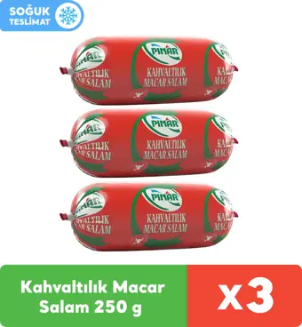 Pınar Kahvaltılık Dana Macar Salam 250 g x 3 Adet