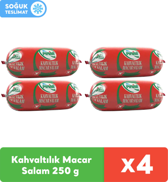 Pınar Kahvaltılık Dana Macar Salam 250 g x 4 Adet