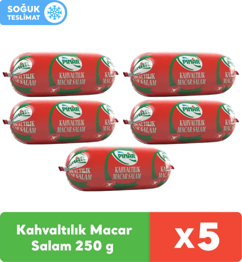 Pınar Kahvaltılık Dana Macar Salam 250 g x 5 Adet