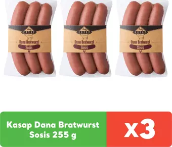 Pınar Kasap Dana Bratwurst Sosis 255 g x 3 adet