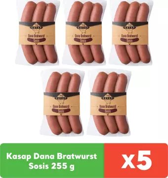 Pınar Kasap Dana Bratwurst Sosis 255 g x 5 adet