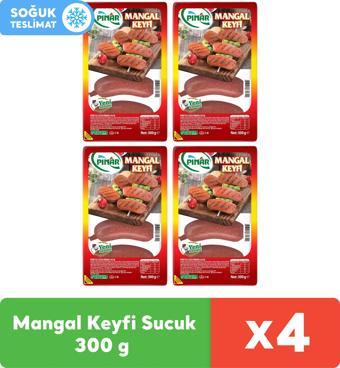 Pınar Mangal Keyfi Hindi Sucuk 300 g x 4 Adet